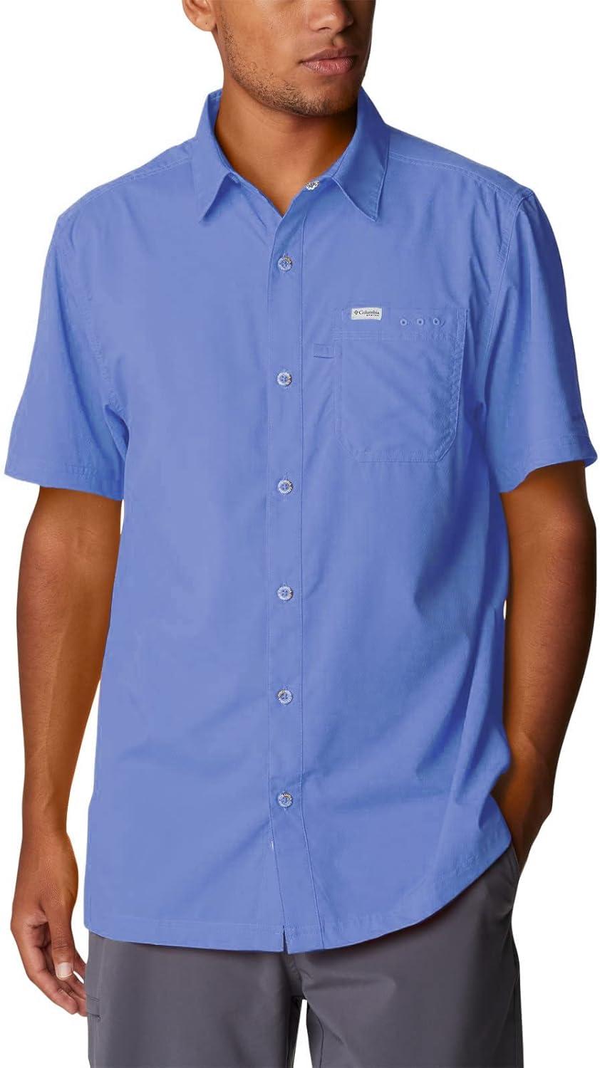 imageColumbia Mens Standard Slack Tide Camp ShirtViolet Sea