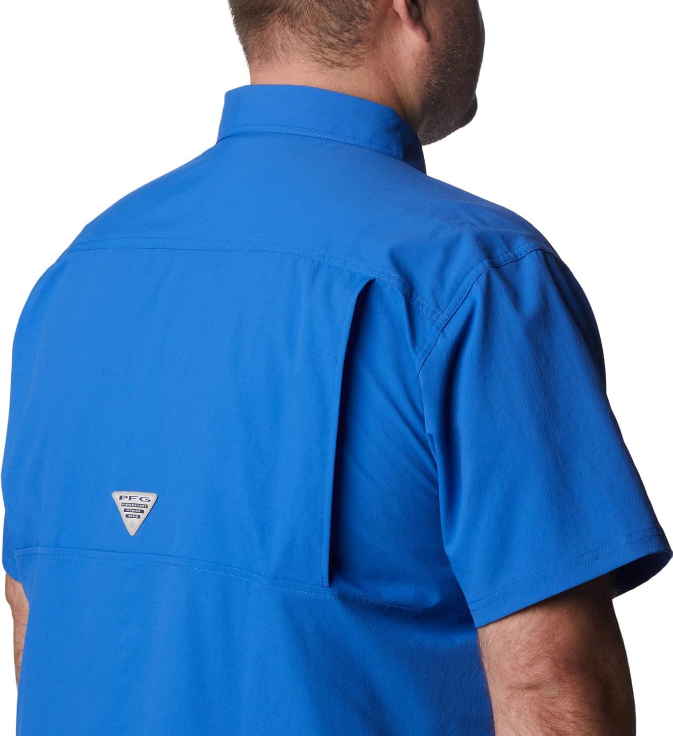 imageColumbia Mens Standard Slack Tide Camp ShirtVivid Blue