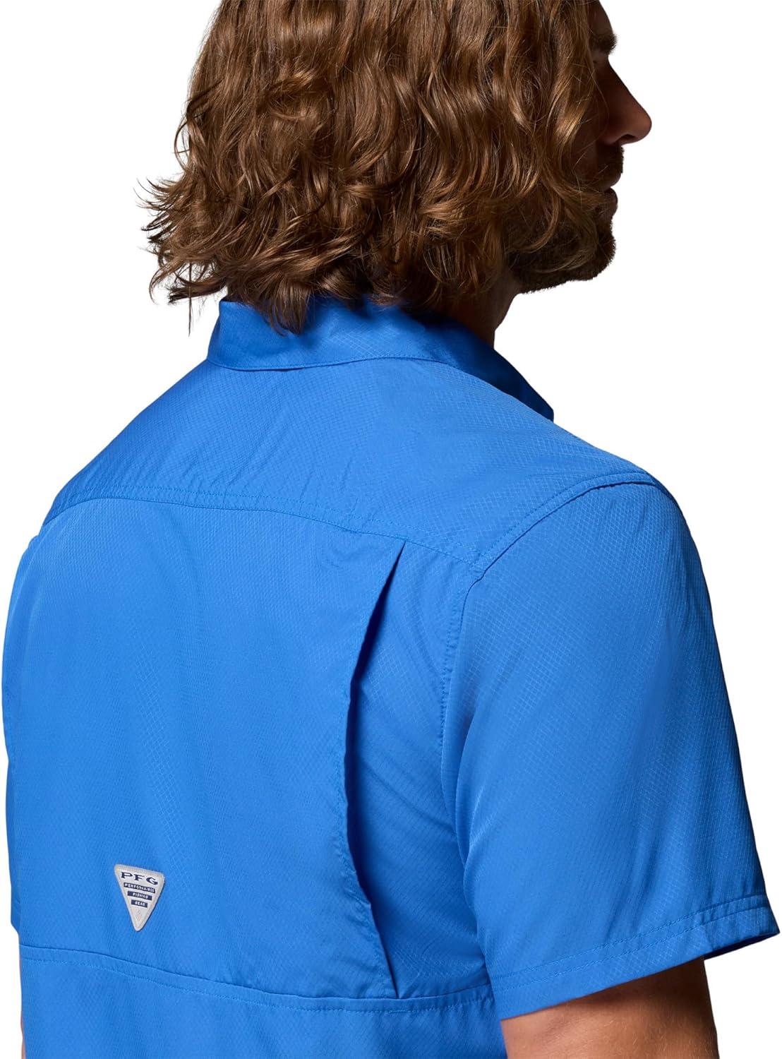 imageColumbia Mens Standard Slack Tide Camp ShirtVivid Blue