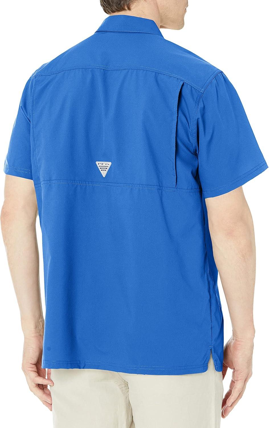 imageColumbia Mens Standard Slack Tide Camp ShirtVivid Blue