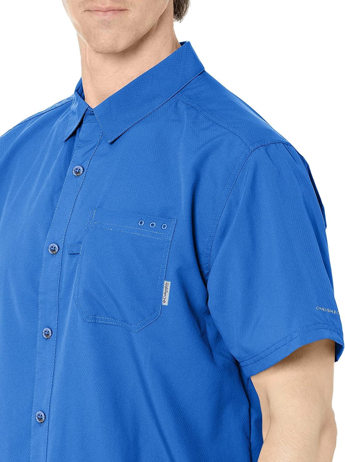 imageColumbia Mens Standard Slack Tide Camp ShirtVivid Blue