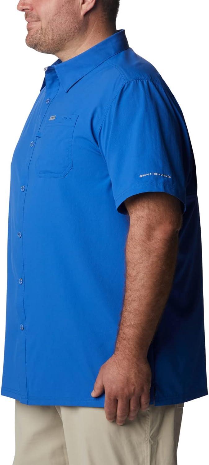 imageColumbia Mens Standard Slack Tide Camp ShirtVivid Blue