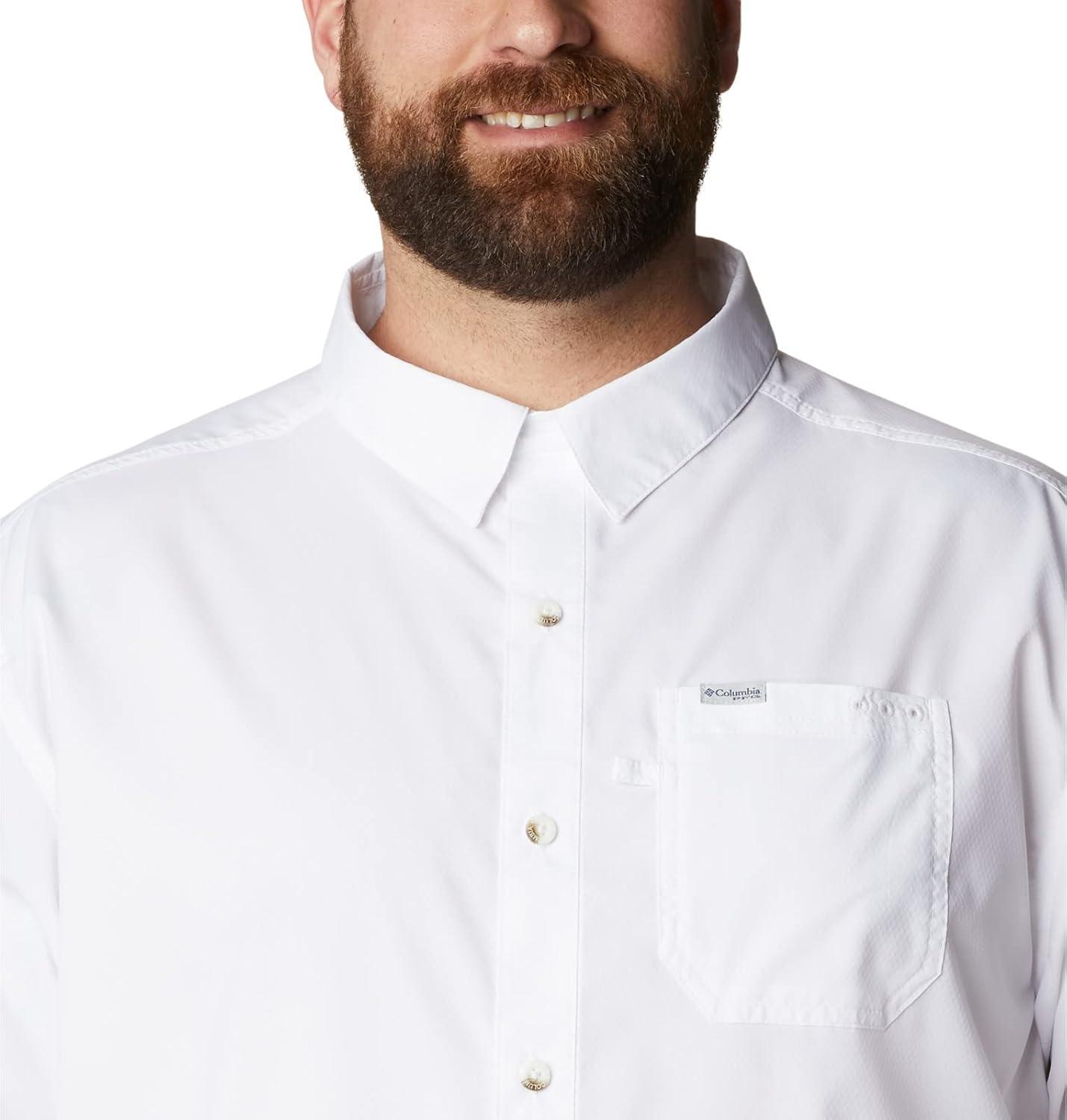 imageColumbia Mens Standard Slack Tide Camp ShirtWhite