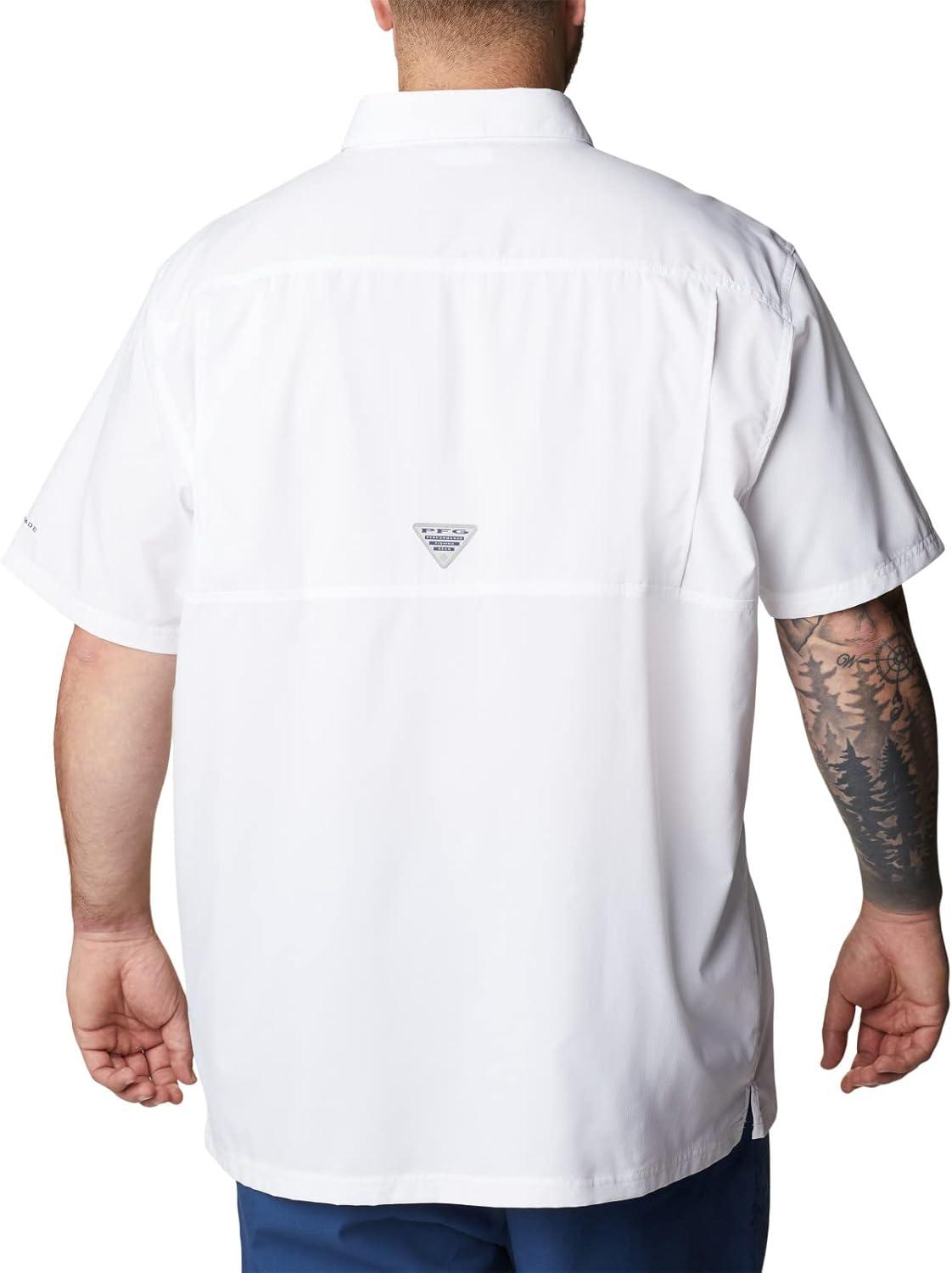 imageColumbia Mens Standard Slack Tide Camp ShirtWhite