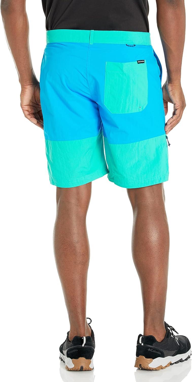 imageColumbia Mens Summerdry Belted ShortCompass BlueBright Aqua