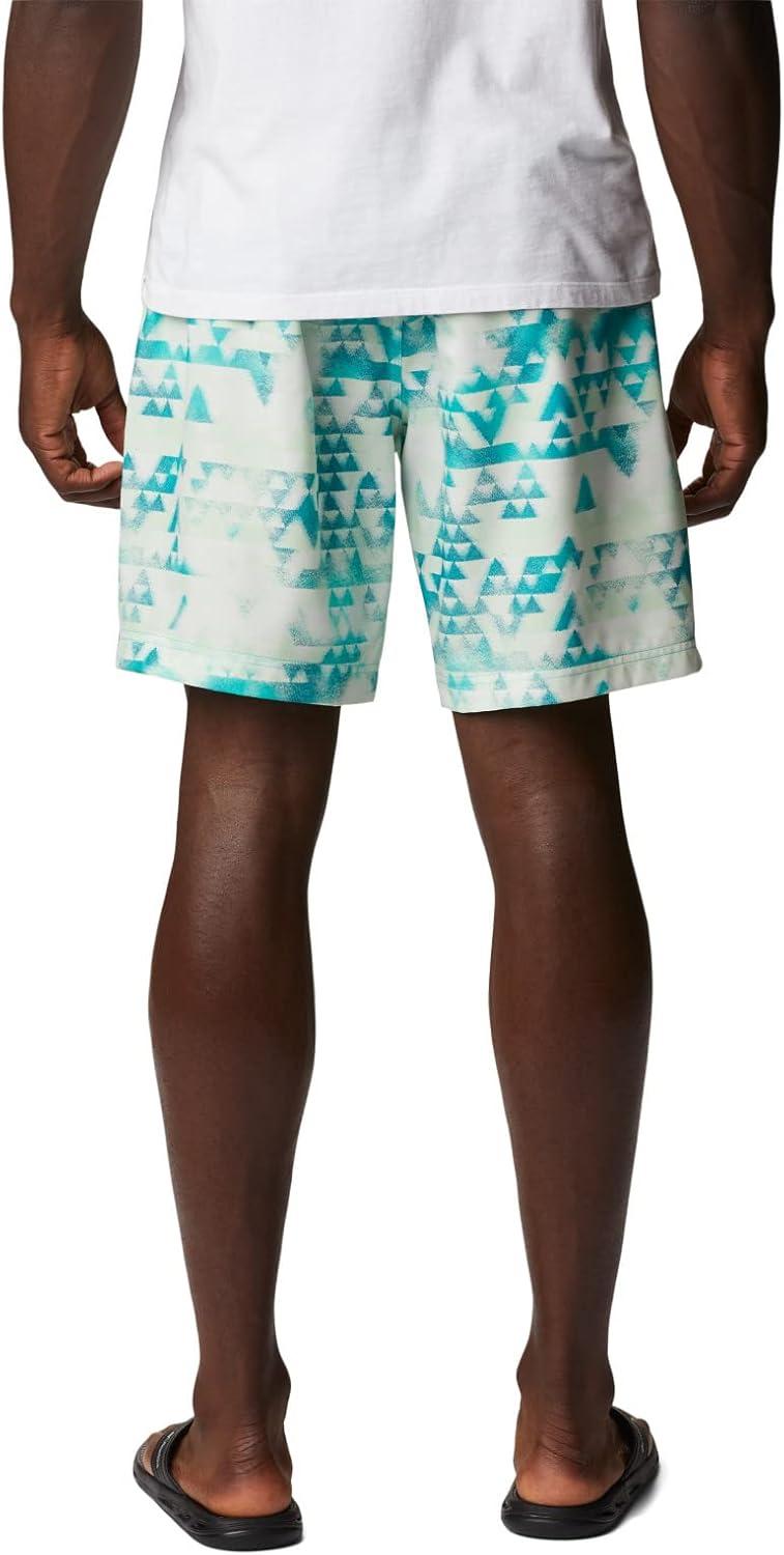 imageColumbia Mens Summertide Stretch Printed ShortBright Aqua Distant Peaks