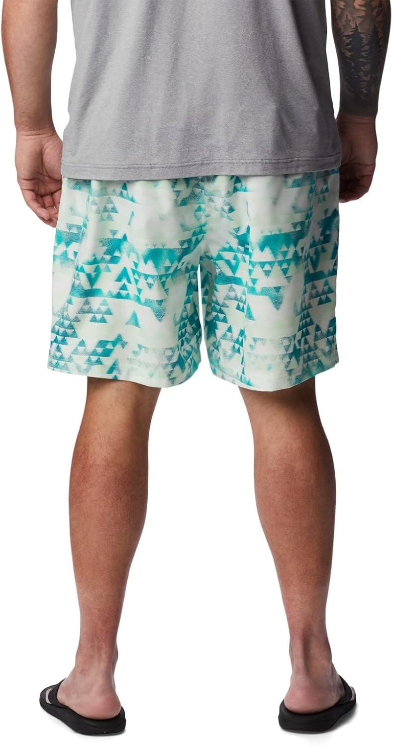 imageColumbia Mens Summertide Stretch Printed ShortBright Aqua Distant Peaks