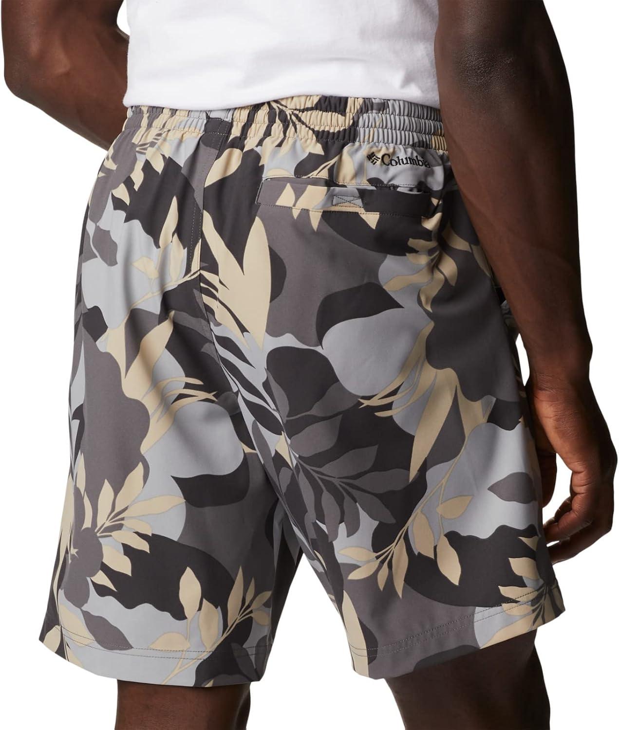 imageColumbia Mens Summertide Stretch Printed ShortCity Grey Floriated