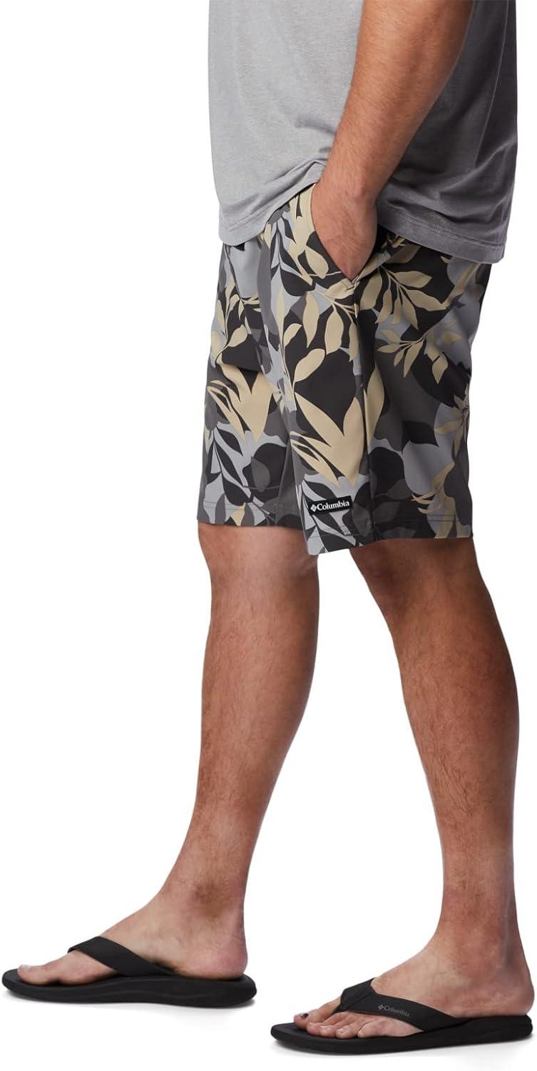 imageColumbia Mens Summertide Stretch Printed ShortCity Grey Floriated