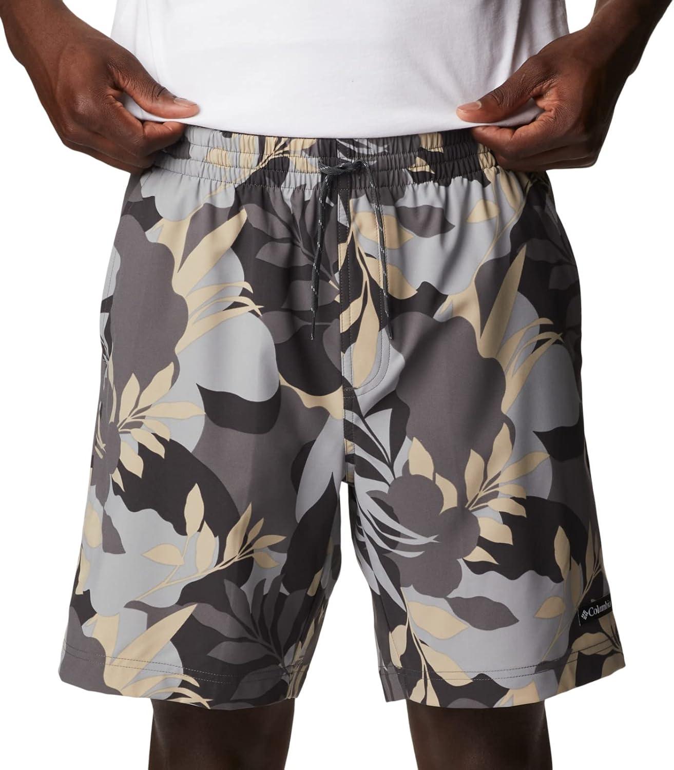 imageColumbia Mens Summertide Stretch Printed ShortCity Grey Floriated