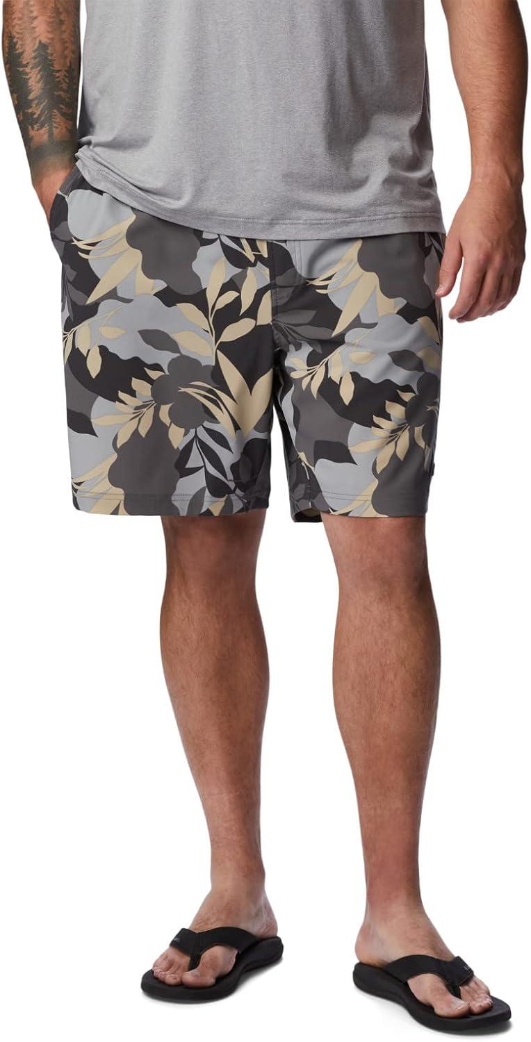 imageColumbia Mens Summertide Stretch Printed ShortCity Grey Floriated