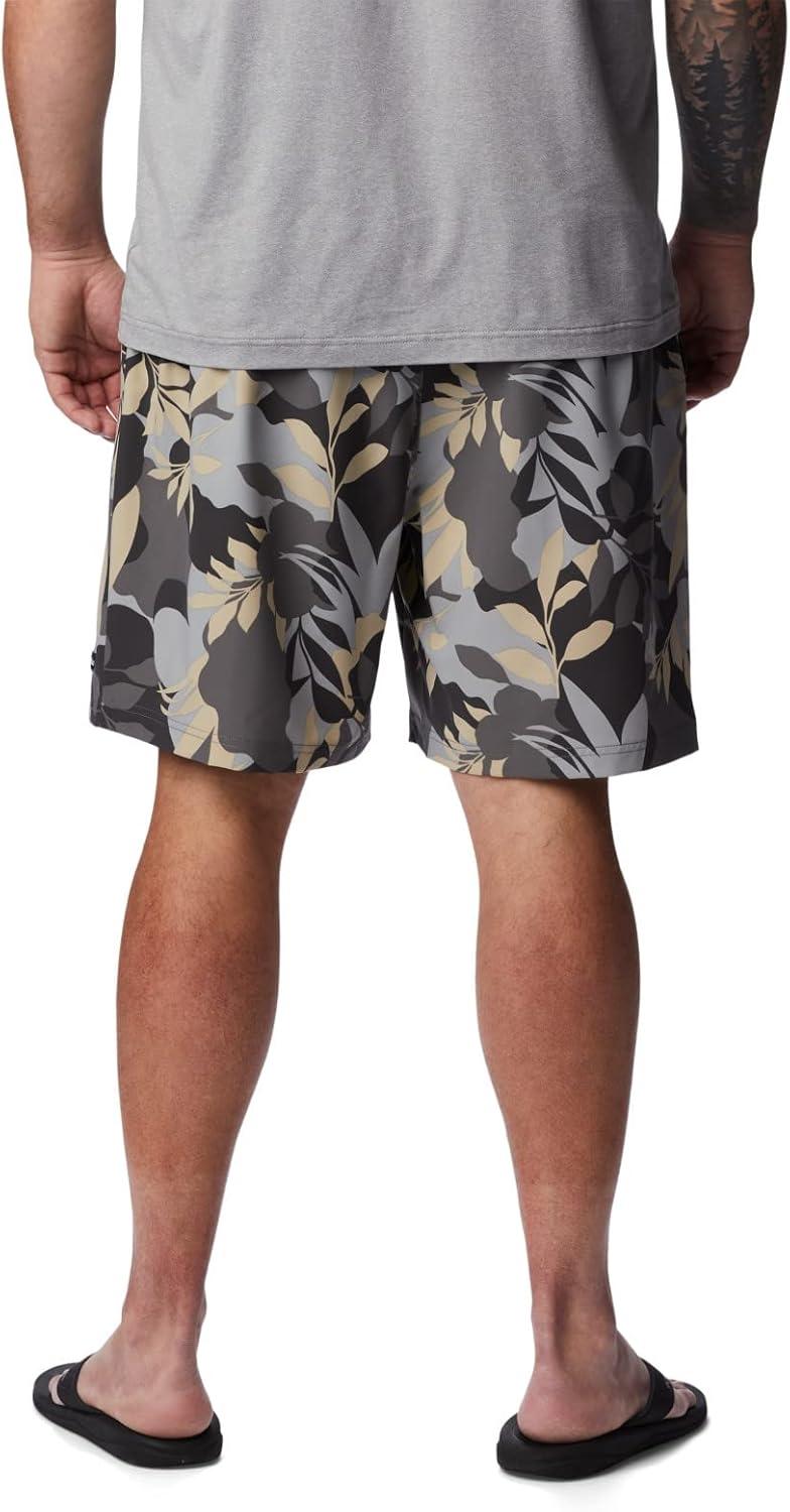 imageColumbia Mens Summertide Stretch Printed ShortCity Grey Floriated