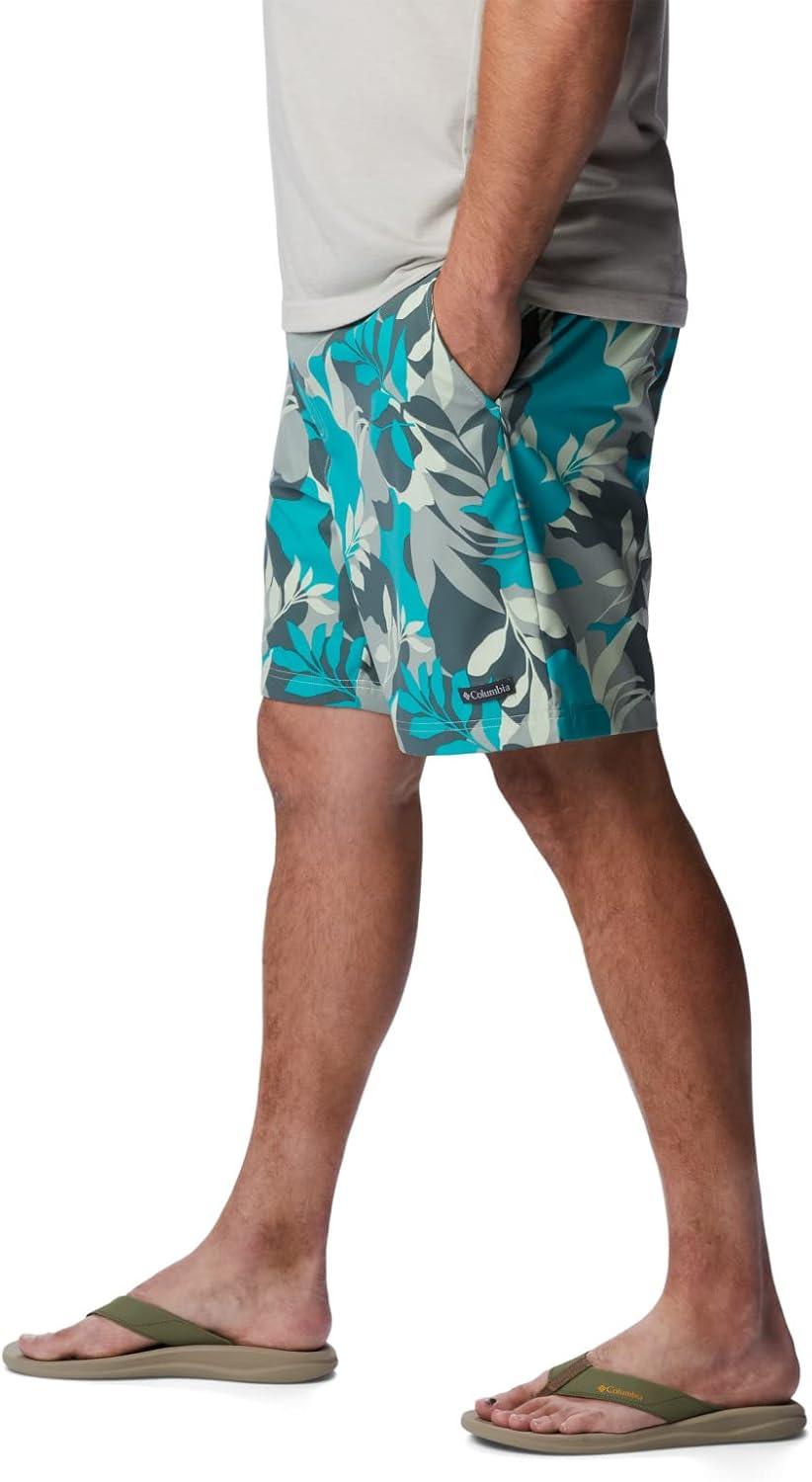 imageColumbia Mens Summertide Stretch Printed ShortIce Green Floriated