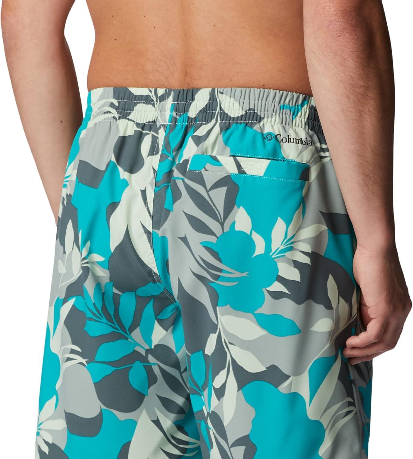 imageColumbia Mens Summertide Stretch Printed ShortIce Green Floriated