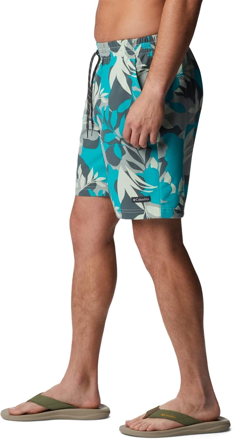 imageColumbia Mens Summertide Stretch Printed ShortIce Green Floriated