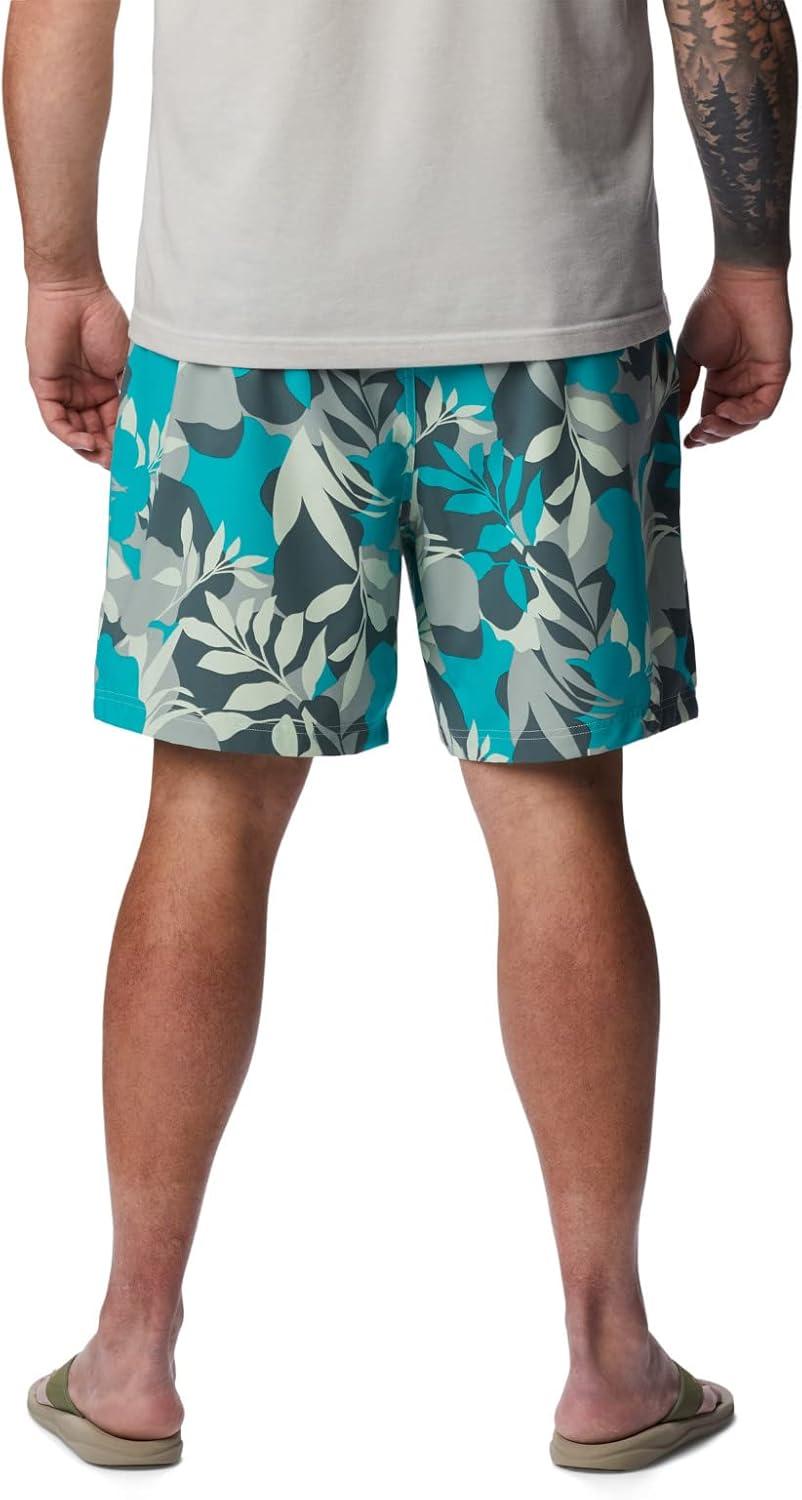 imageColumbia Mens Summertide Stretch Printed ShortIce Green Floriated