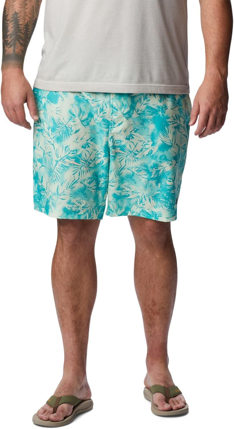 imageColumbia Mens Summertide Stretch Printed ShortIce Green Sketchy Paradise