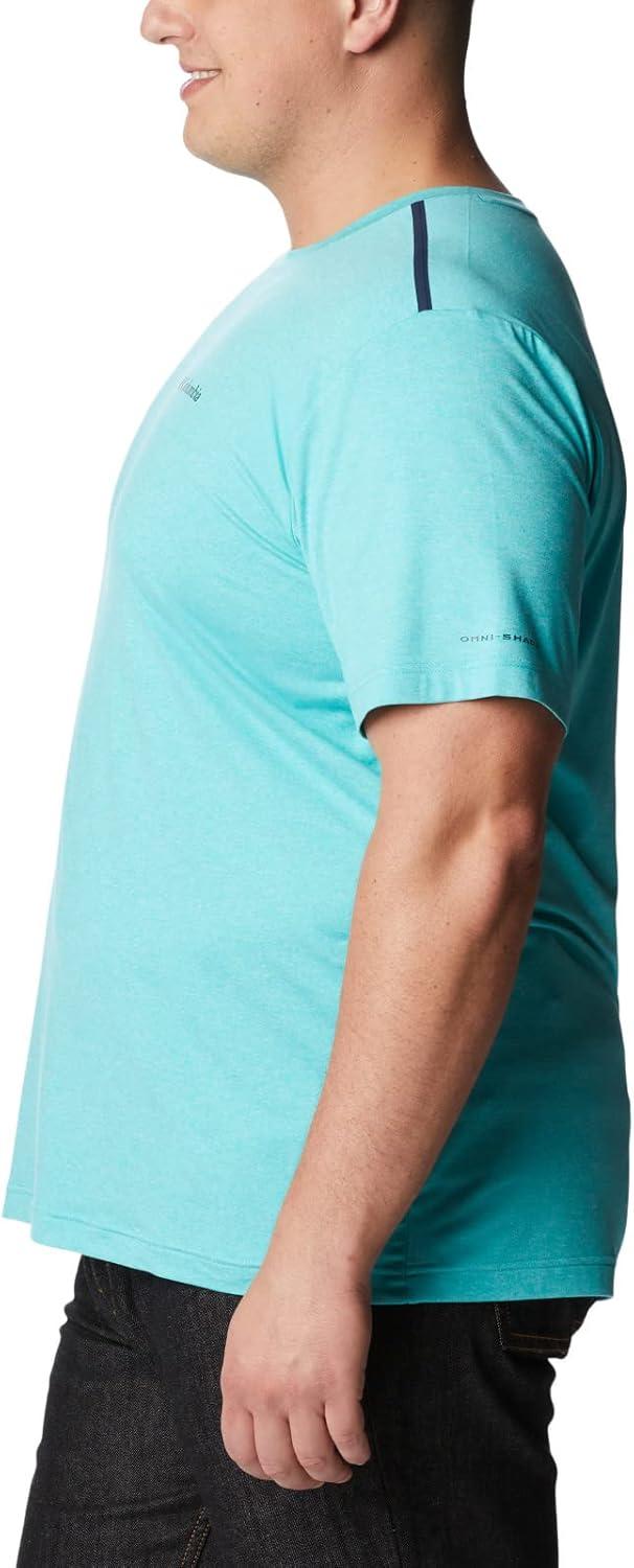 imageColumbia Mens Tech Trail Crew NeckBright Aqua Heather