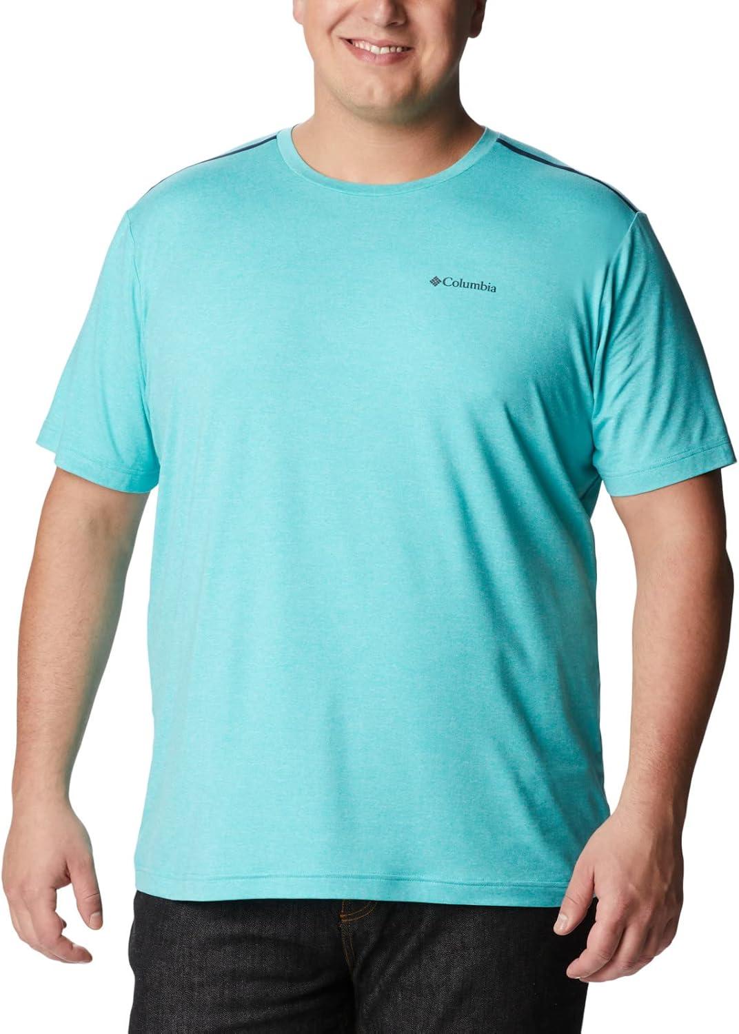 imageColumbia Mens Tech Trail Crew NeckBright Aqua Heather
