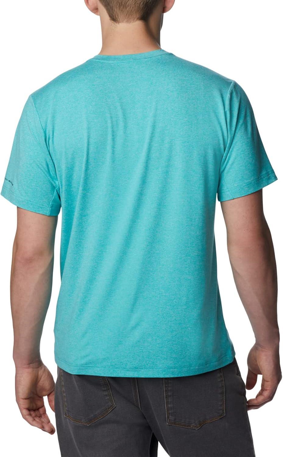 imageColumbia Mens Tech Trail Crew NeckBright Aqua Heather