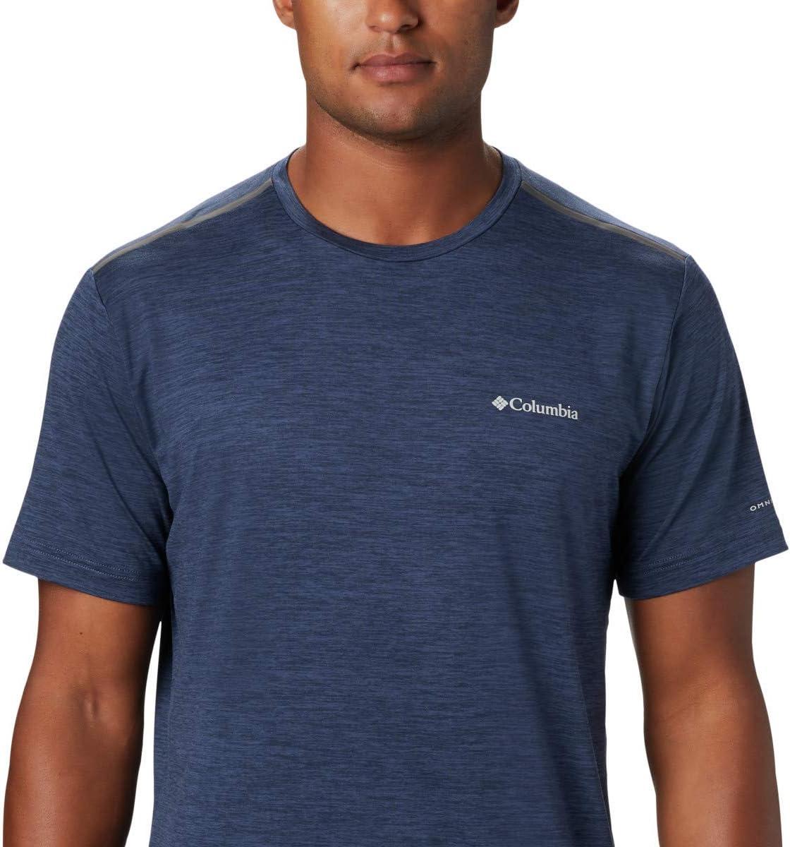 imageColumbia Mens Tech Trail Crew NeckCollegiate Navy Legacy Color Code 464