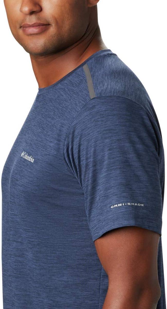 imageColumbia Mens Tech Trail Crew NeckCollegiate Navy Legacy Color Code 464