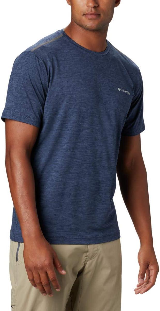 imageColumbia Mens Tech Trail Crew NeckCollegiate Navy Legacy Color Code 464