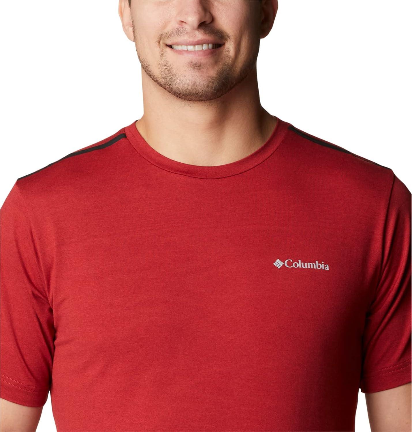 imageColumbia Mens Tech Trail Crew NeckMountain Red Heather