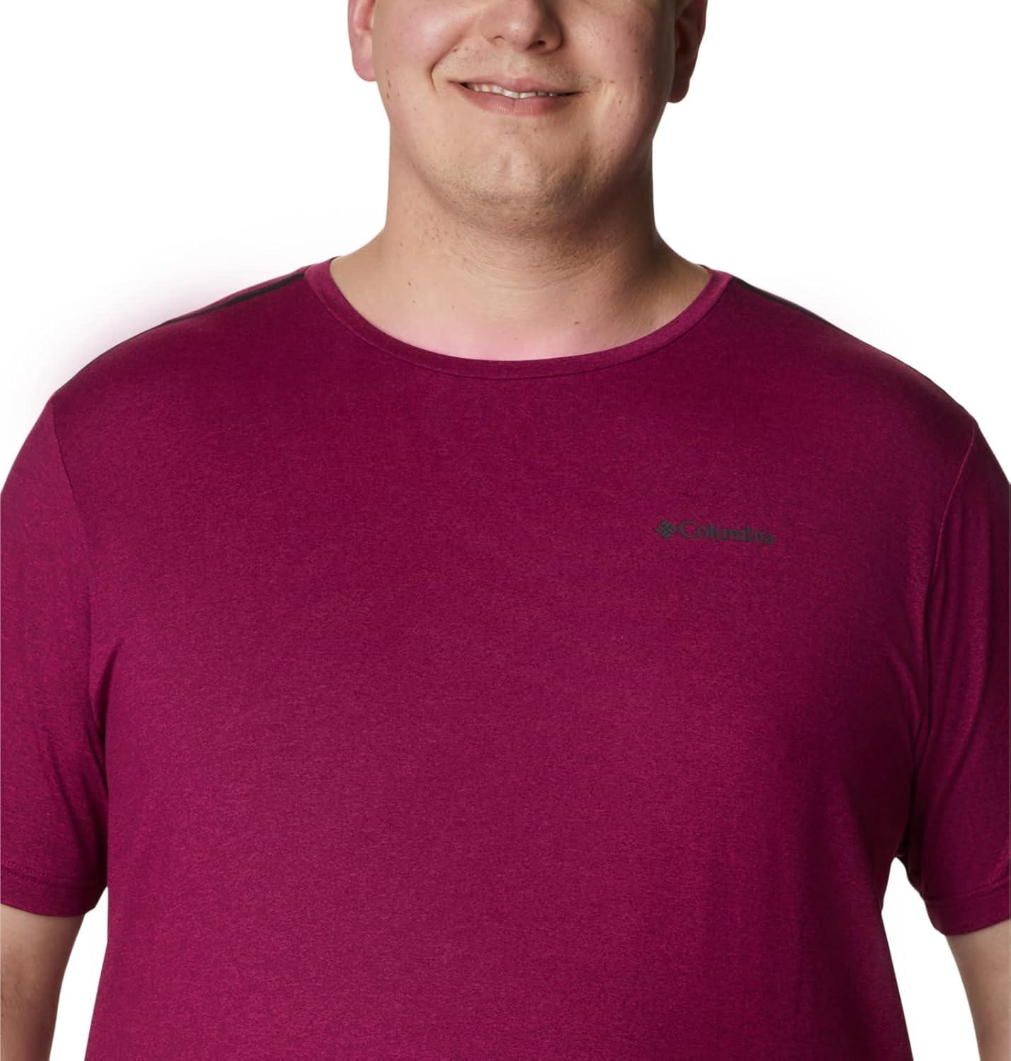 imageColumbia Mens Tech Trail Crew NeckRed Onion Heather