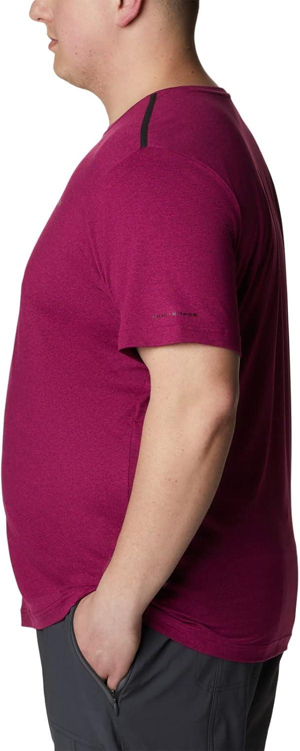 imageColumbia Mens Tech Trail Crew NeckRed Onion Heather