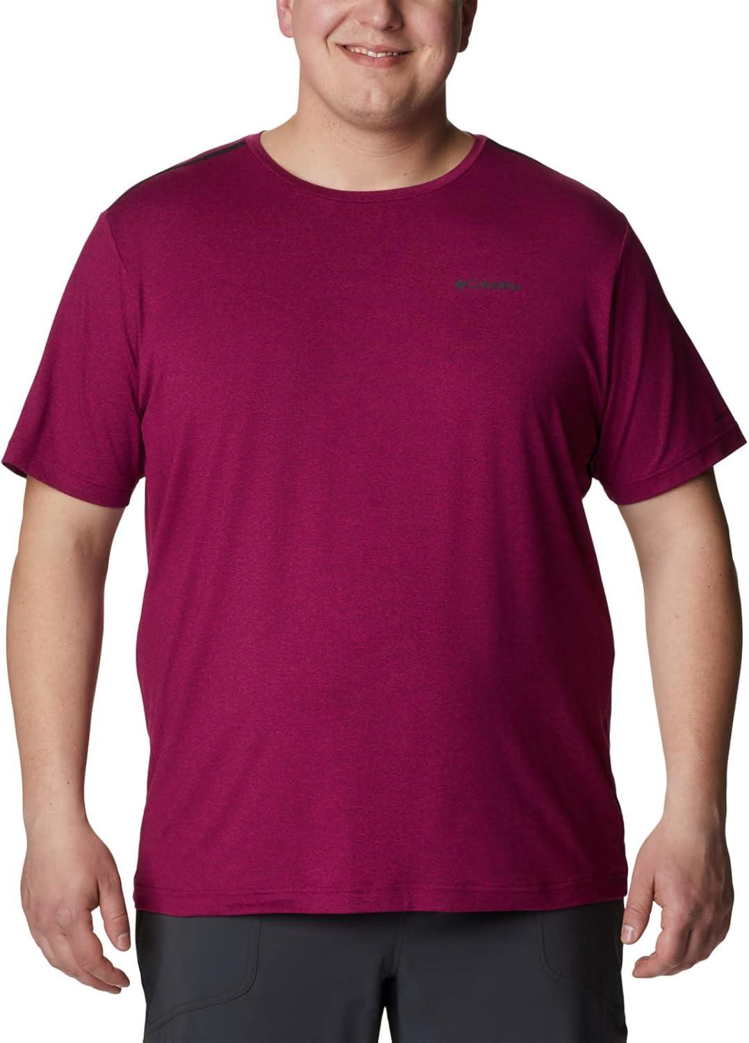 imageColumbia Mens Tech Trail Crew NeckRed Onion Heather