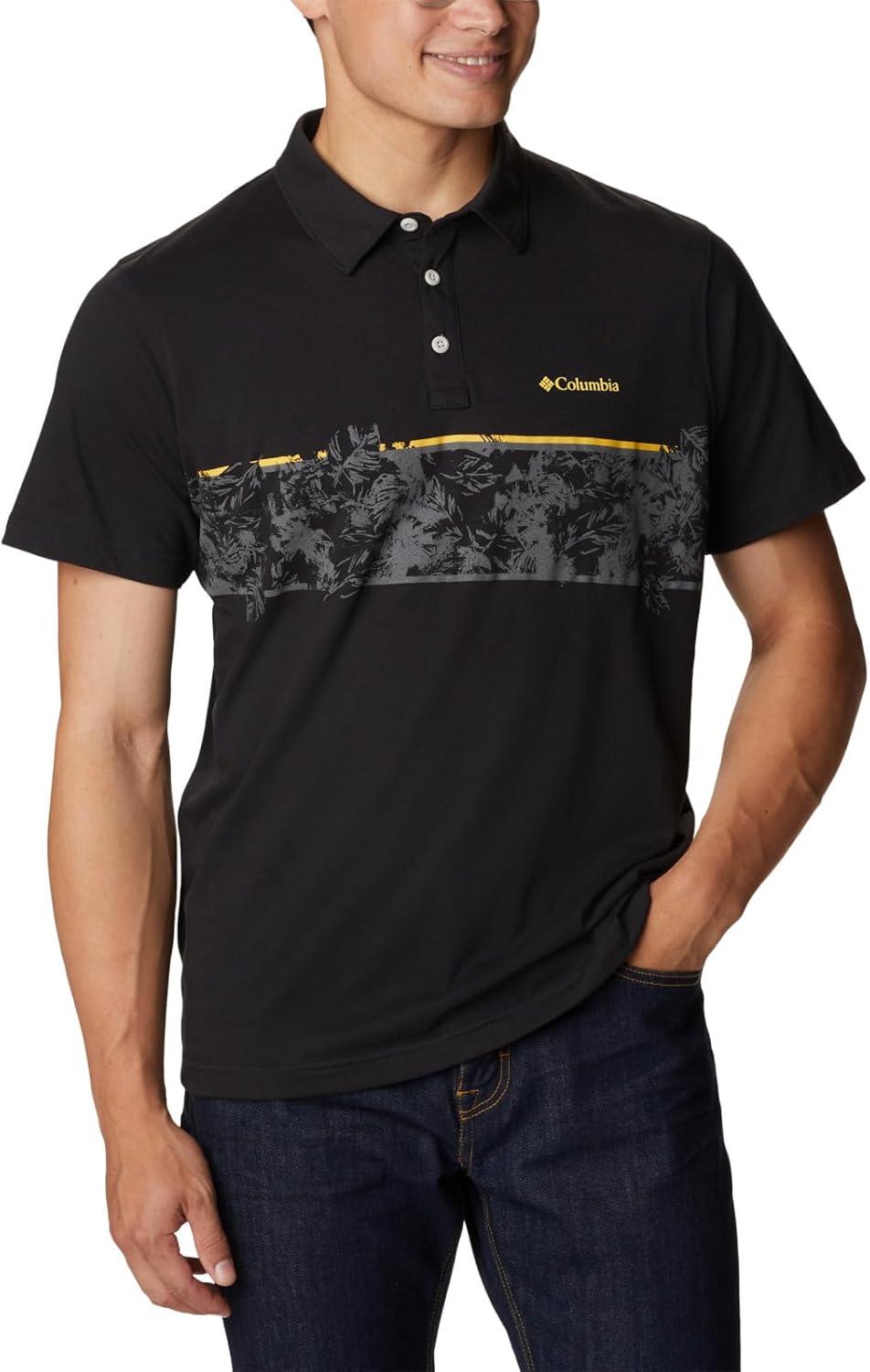 imageColumbia Mens Thistletown Hills Stripe PoloBlack