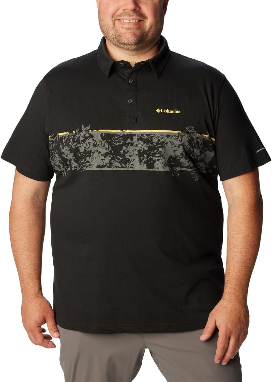 imageColumbia Mens Thistletown Hills Stripe PoloBlack