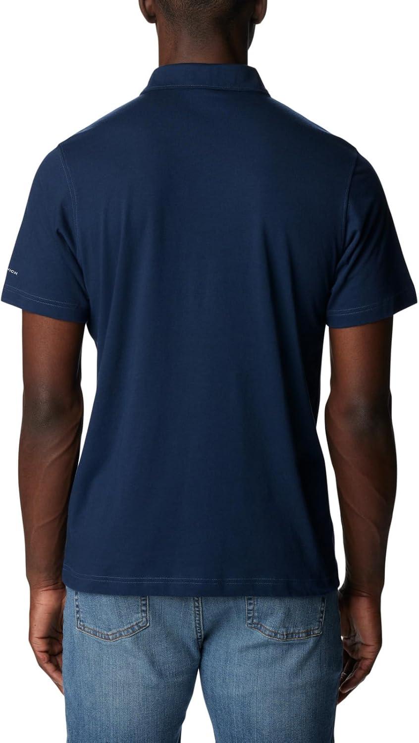 imageColumbia Mens Thistletown Hills Stripe PoloDk Mtn Heather Double Decker Stripe