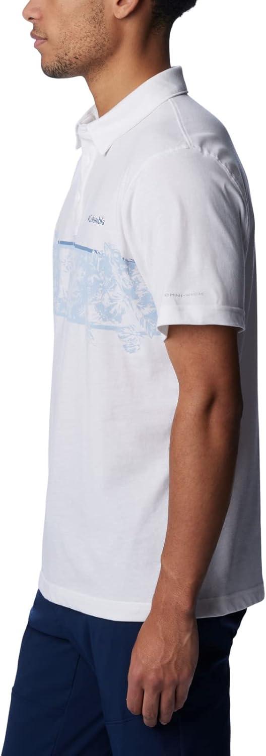 imageColumbia Mens Thistletown Hills Stripe PoloWhite