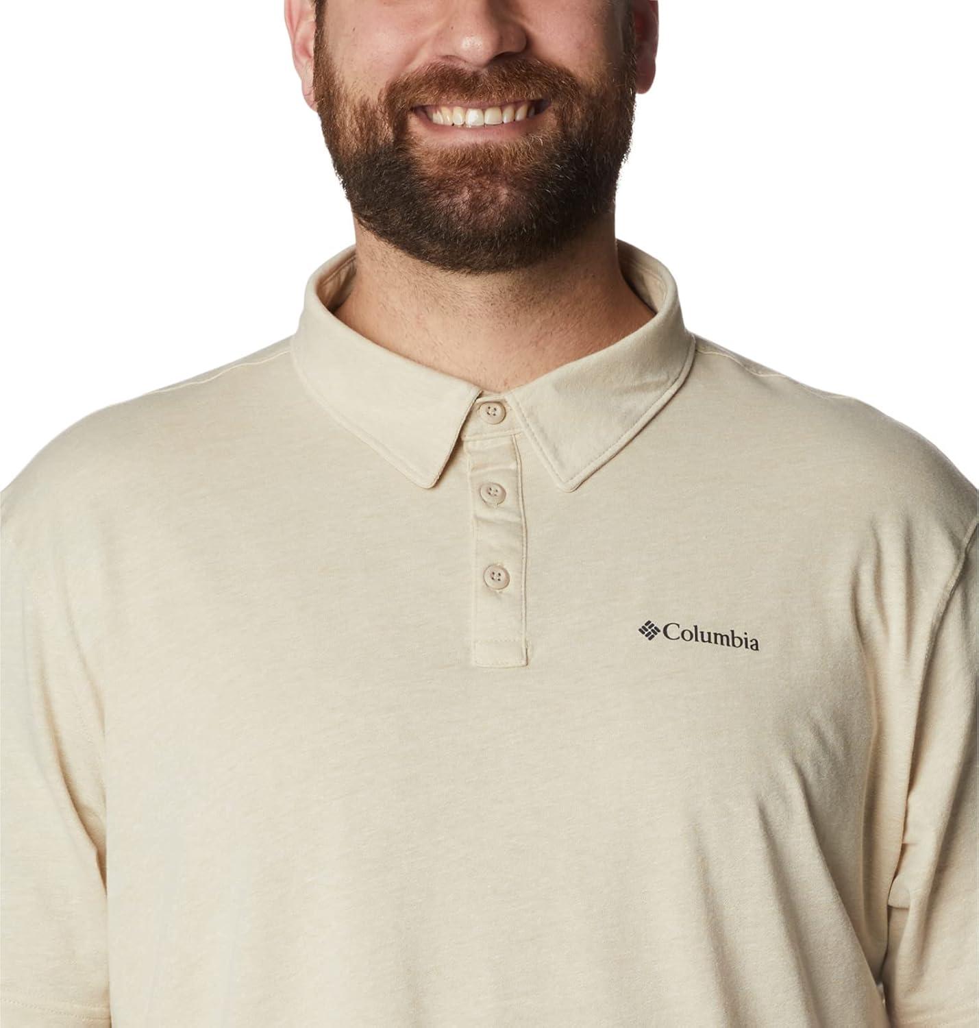 imageColumbia Mens Thistletown Ridge Polo Sp21Ancient Fossil Heather