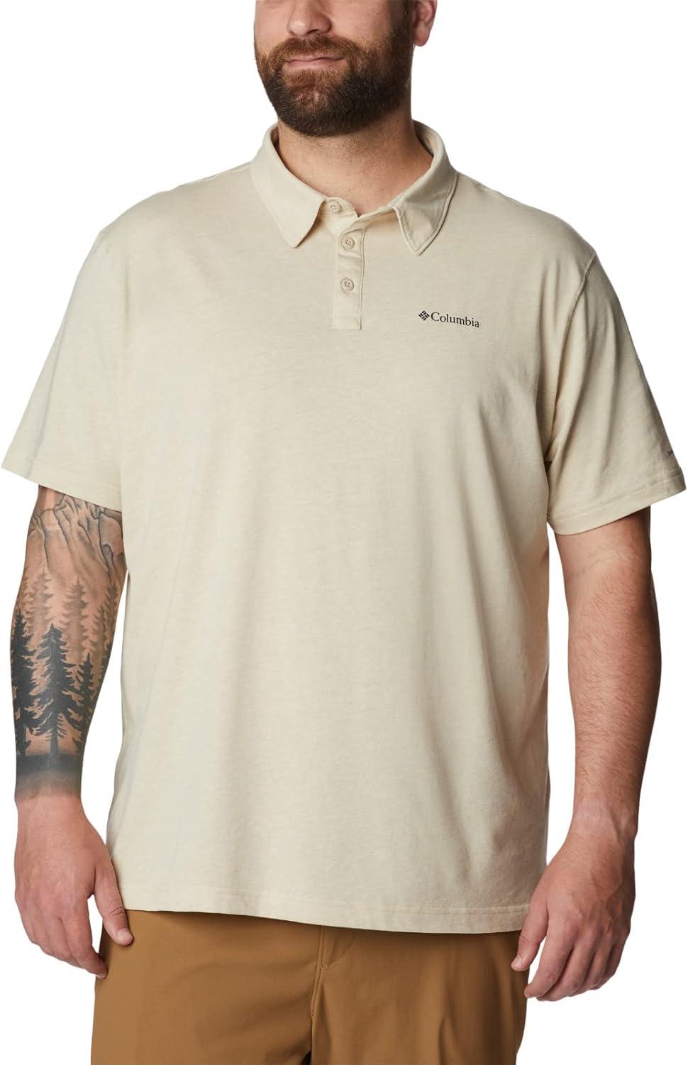 imageColumbia Mens Thistletown Ridge Polo Sp21Ancient Fossil Heather