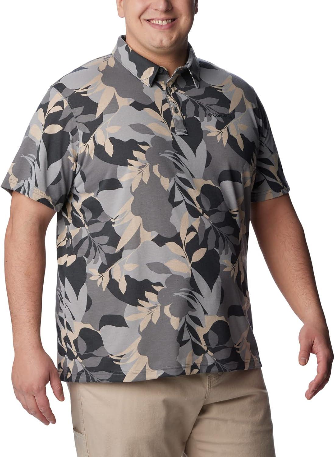 imageColumbia Mens Thistletown Ridge Polo Sp21City Grey Floriated
