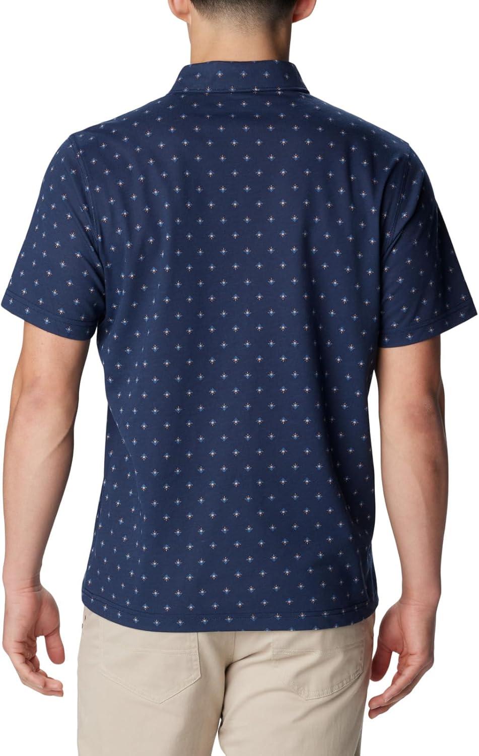 imageColumbia Mens Thistletown Ridge Polo Sp21Collegiate Navy Dawn Dot