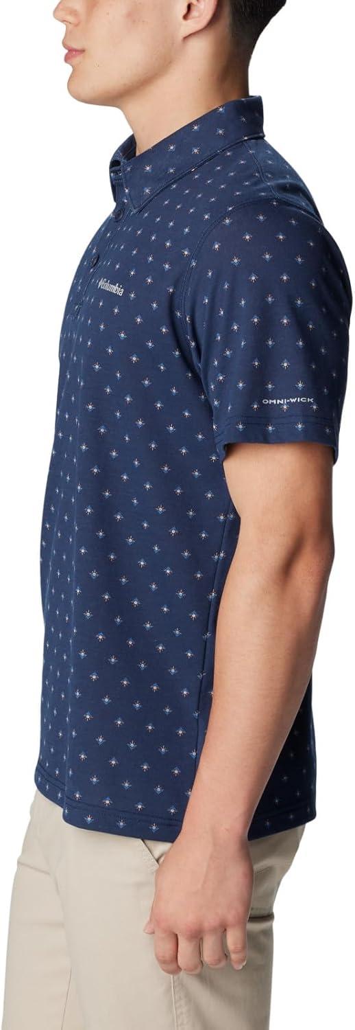 imageColumbia Mens Thistletown Ridge Polo Sp21Collegiate Navy Dawn Dot