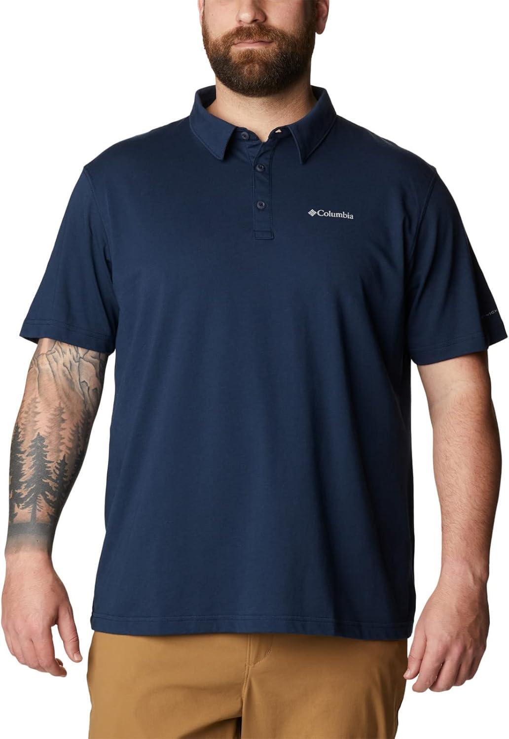 imageColumbia Mens Thistletown Ridge Polo Sp21Collegiate Navy Heather