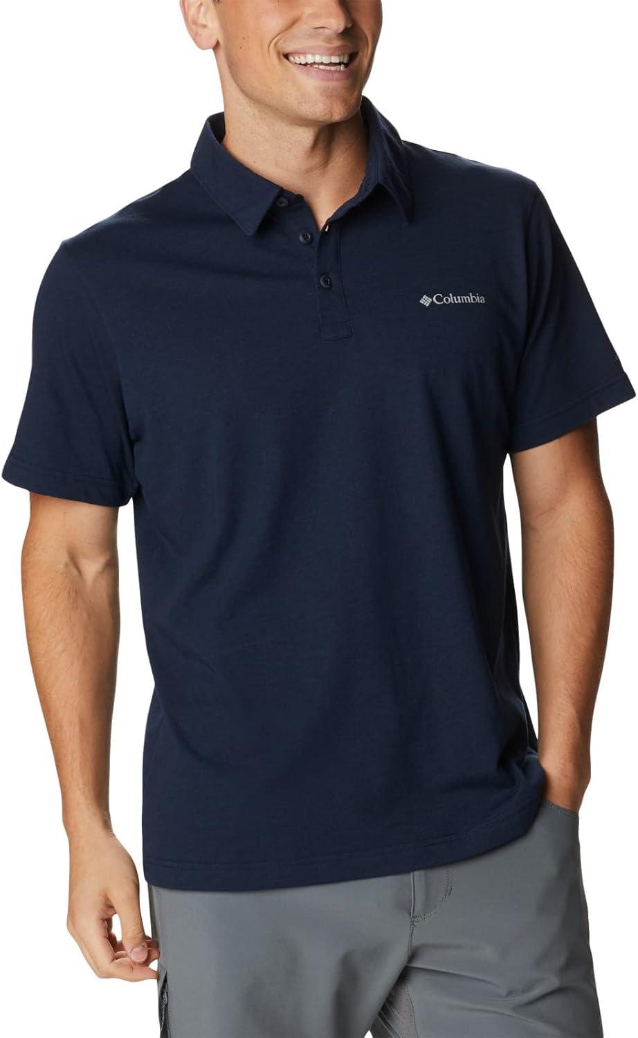 imageColumbia Mens Thistletown Ridge Polo Sp21Collegiate Navy Heather