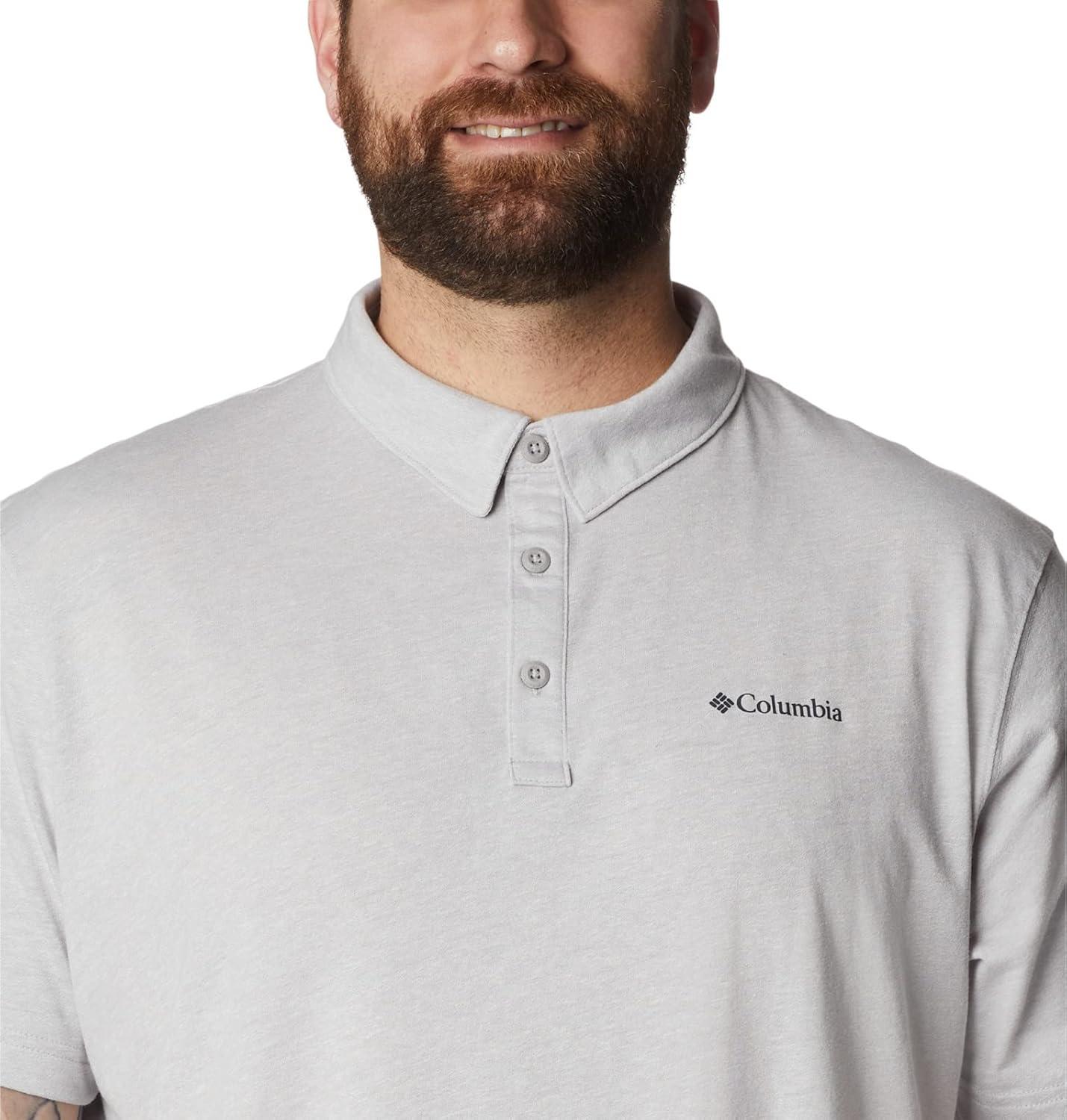imageColumbia Mens Thistletown Ridge Polo Sp21Columbia Grey Heather