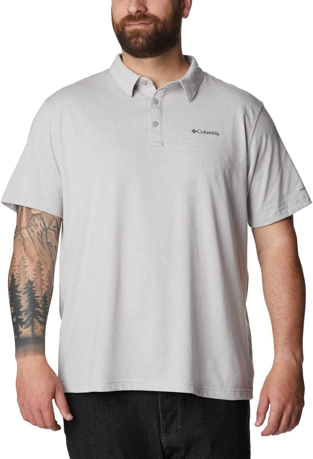 imageColumbia Mens Thistletown Ridge Polo Sp21Columbia Grey Heather