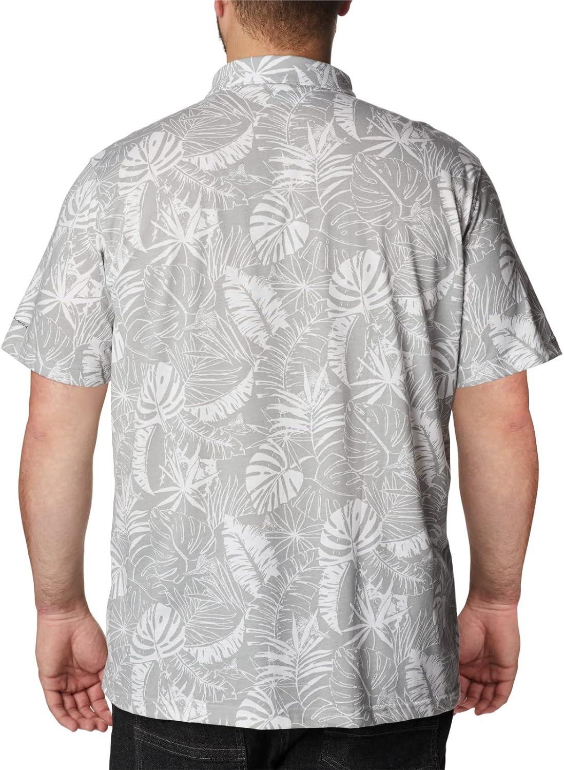 imageColumbia Mens Thistletown Ridge Polo Sp21Columbia Grey King Palms