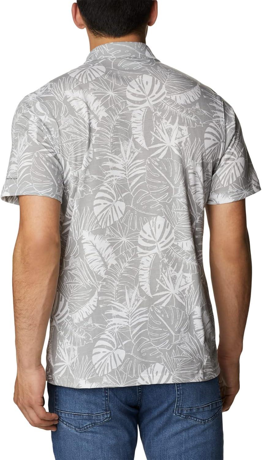 imageColumbia Mens Thistletown Ridge Polo Sp21Columbia Grey King Palms