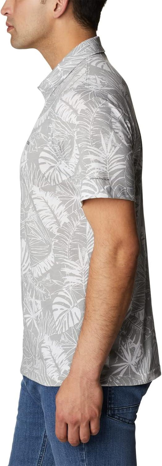 imageColumbia Mens Thistletown Ridge Polo Sp21Columbia Grey King Palms