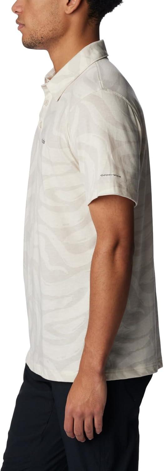 imageColumbia Mens Thistletown Ridge Polo Sp21Dark Stone Snowdrifts Print