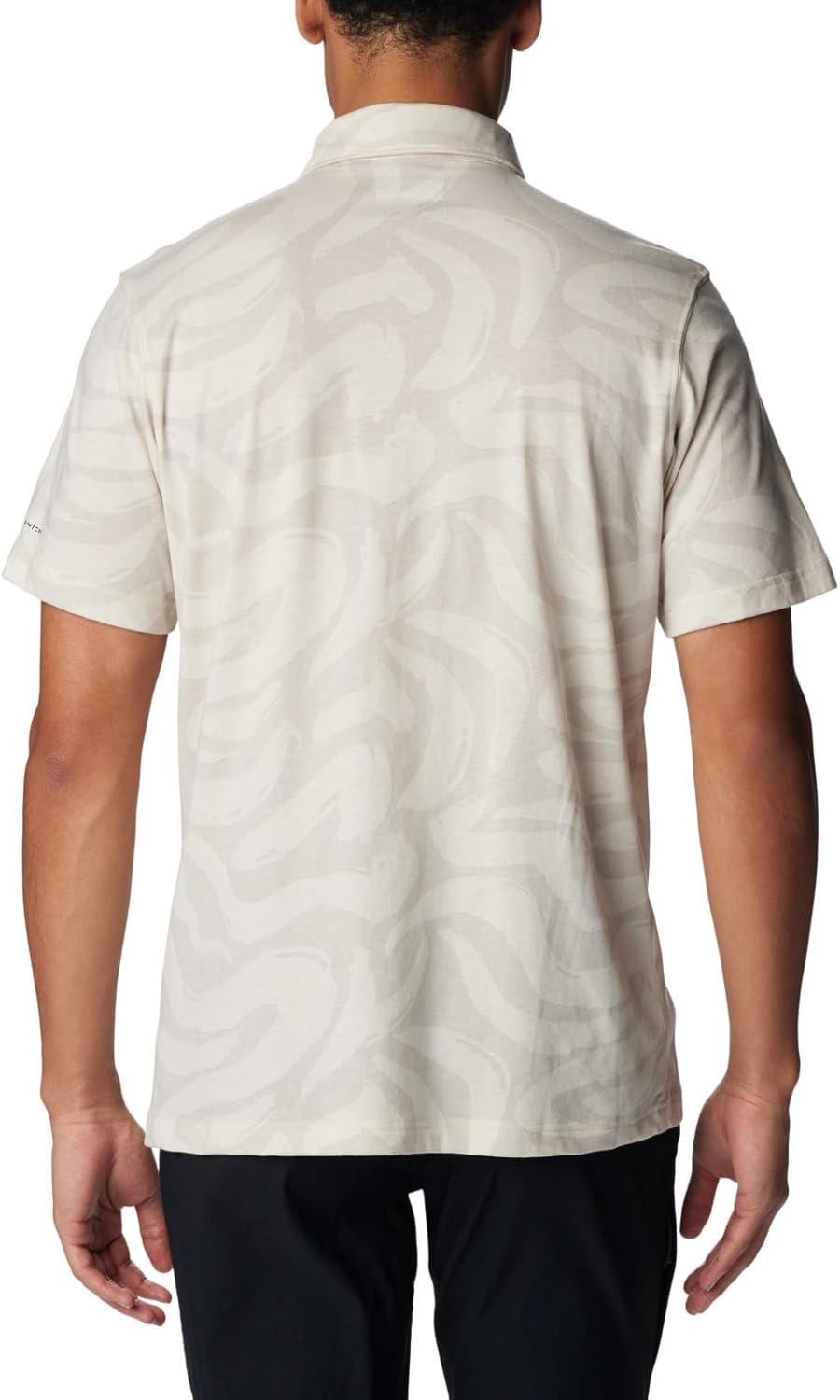 imageColumbia Mens Thistletown Ridge Polo Sp21Dark Stone Snowdrifts Print