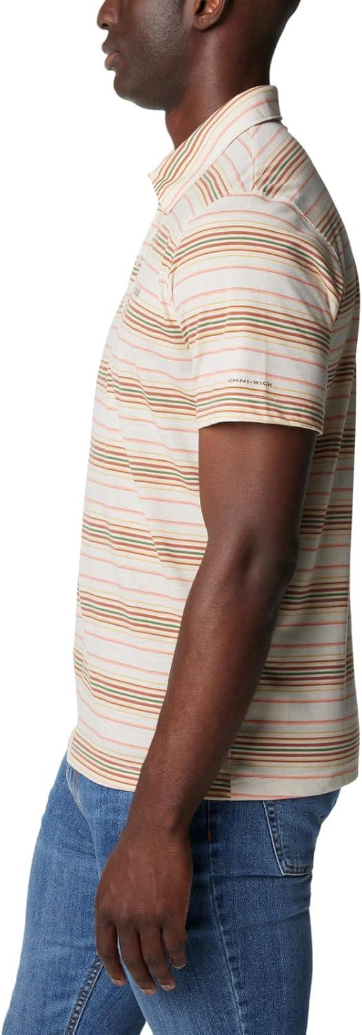 imageColumbia Mens Thistletown Ridge Polo Sp21Dark Stone Thistletown Stripe